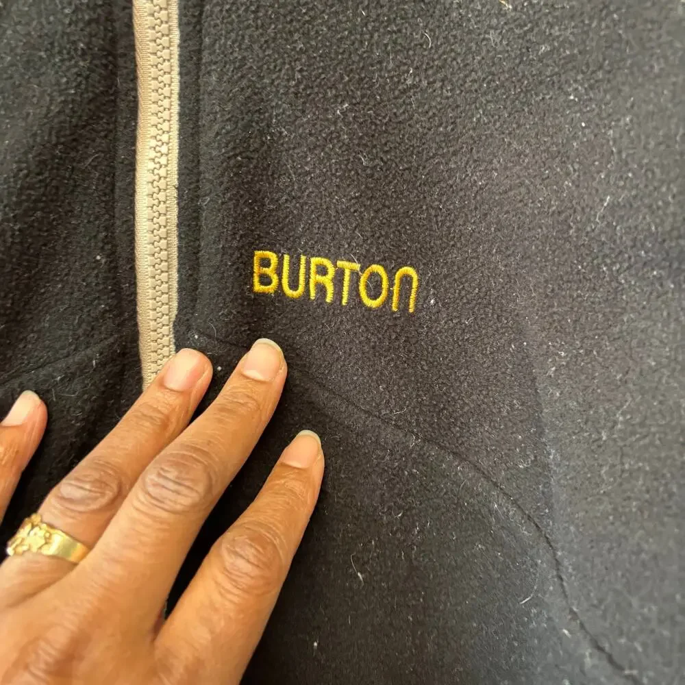 Vintage Burton Reversible Jacket Kids Windbreaker Skater Snowboard Surf Fleece